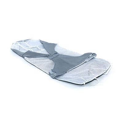 Capa impermeable reflectiva gris